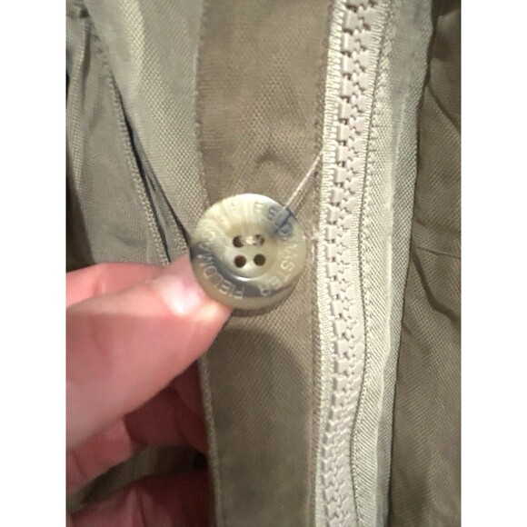 Vtg 90s Fieldmaster Jacket Mens Med Tan Barn Chore Coat Quilt Down Lined Leather - Picture 5 of 16